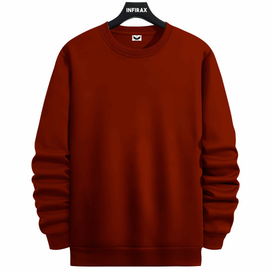 Winter Fleece Solid Sweatshirt