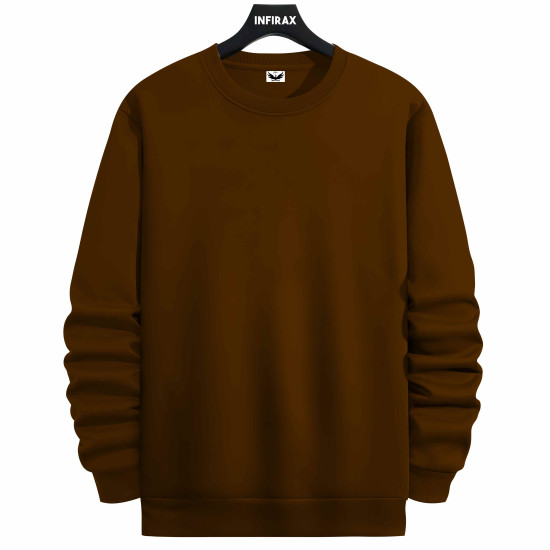 Winter Fleece Solid Sweatshirt