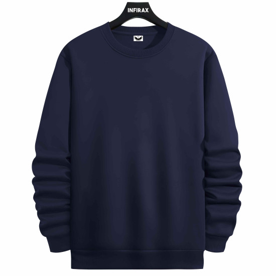 Winter Fleece Solid Sweatshirt