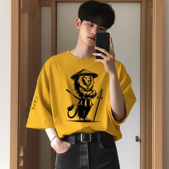 INFIRAX Lion Sensei Men Oversized T-shirt