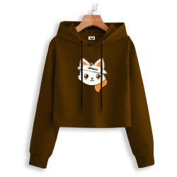 INFIRAX Cat Women Crop Sweatshirt