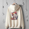 Whiskers & Bloom Off White Women Hoody