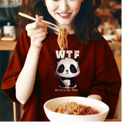 Oversize WTF Panda Women T-shirt