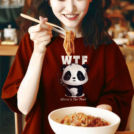 Oversize WTF Panda Women T-shirt