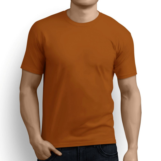 Slim Fit Men's Solid T-shirt