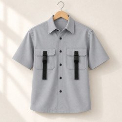 Cargo Half Sleeve Cotton Shirt