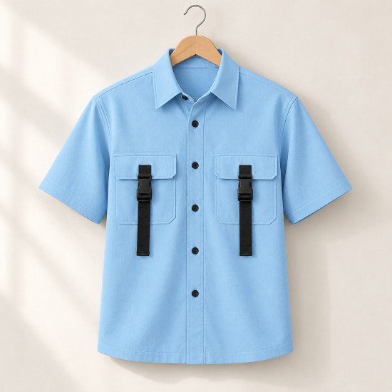 Cargo Half Sleeve Cotton Shirt